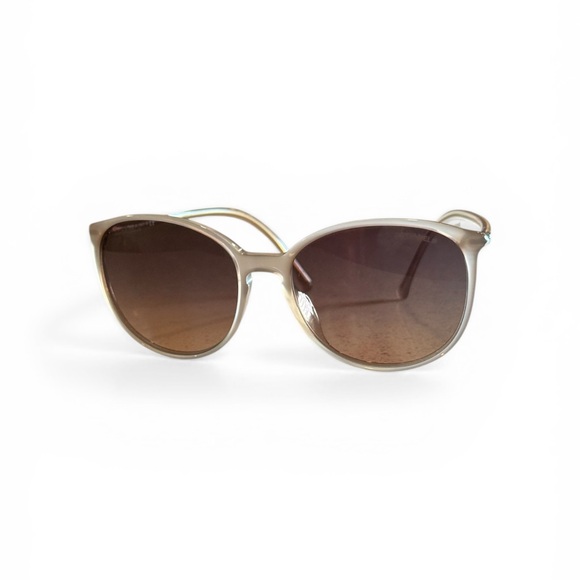 CHANEL Accessories - AUTHENTIC CHANEL Beige Frame Sunglasses with Brown Gradient Lenses